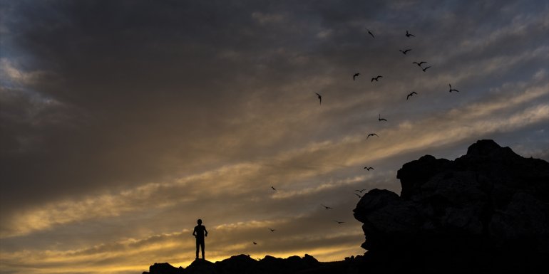Kars fotoğraf tutkunları için gün batımında etkileyici karelere sahne oluyor