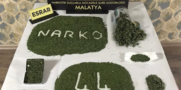 Malatya'da uyuşturucu operasyonunda 2 kişi yakalandı