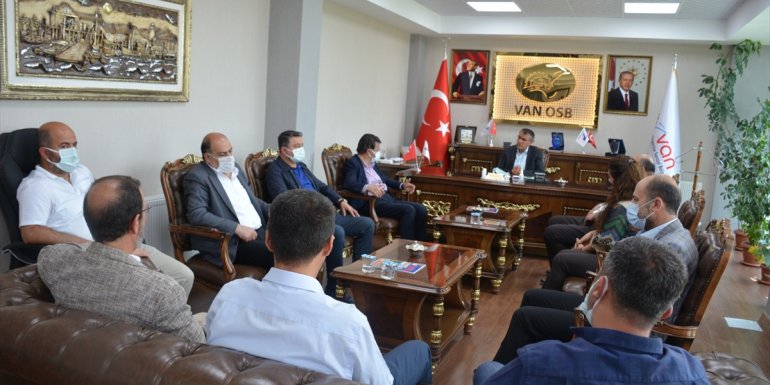 Van AK Parti İl Başkanı Türkmenoğlu, OSB Başkanı Aslan