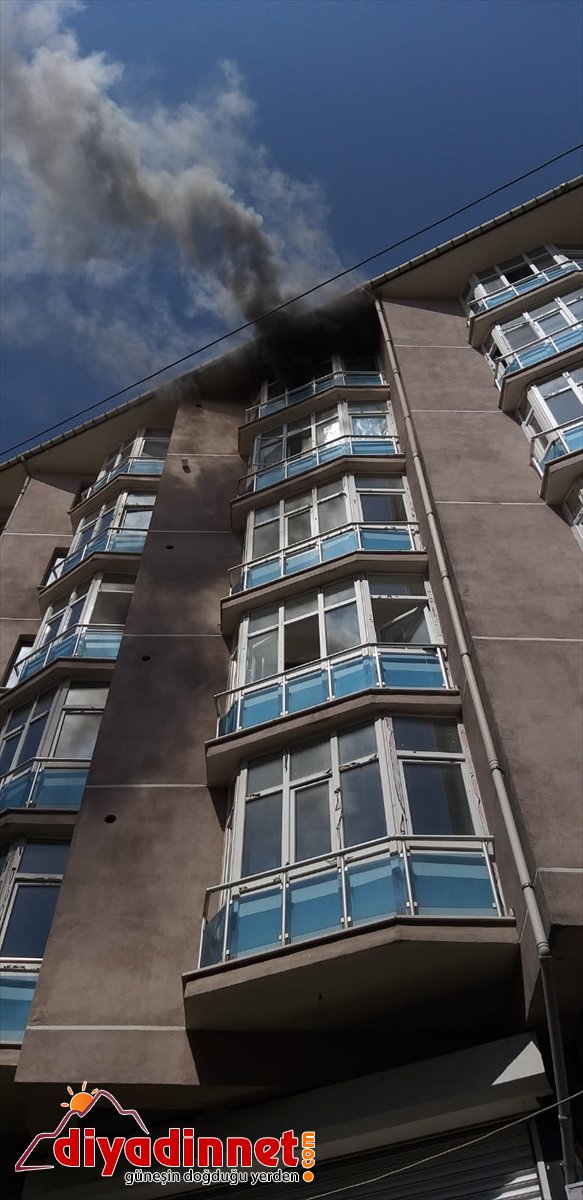 dumandan etkilendi ev eden yangınına eri müdahale itfaiye Ağrı