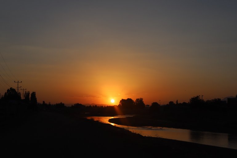 Ağrı kızıla boyanan gökyüzü büyüledi4