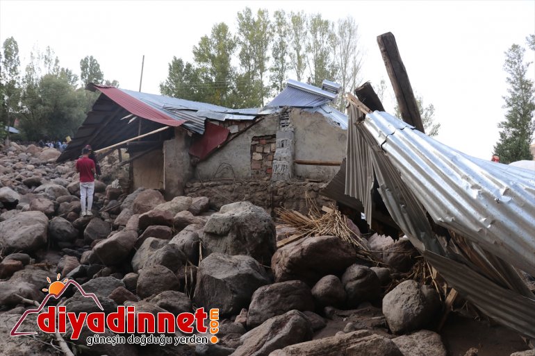 ahırlar - Taşlıçay gördü bağlı köyünde ilçesine ev ve yaşanan Gözucu zarar AĞRI selde 7