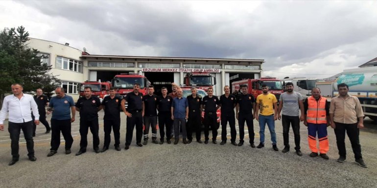 Erzurum'dan Antalya'daki yangın söndürme çalışmalarına destek