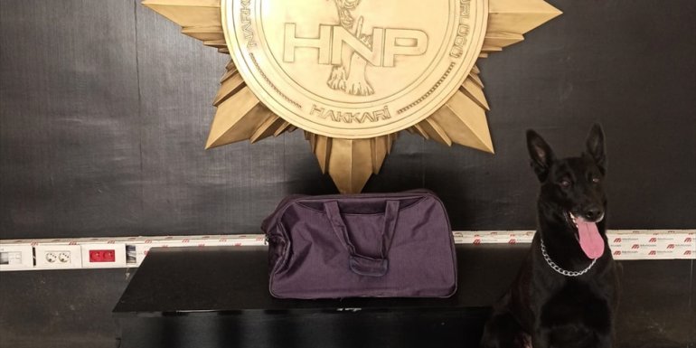 Hakkari'de havalimanındaki bir yolcunun çantasında 5 kilo 600 gram eroin bulundu