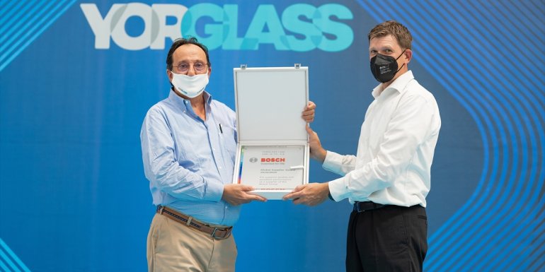 Yorglass'a Bosch'tan 2021 Global Tedarikçi Ödülü