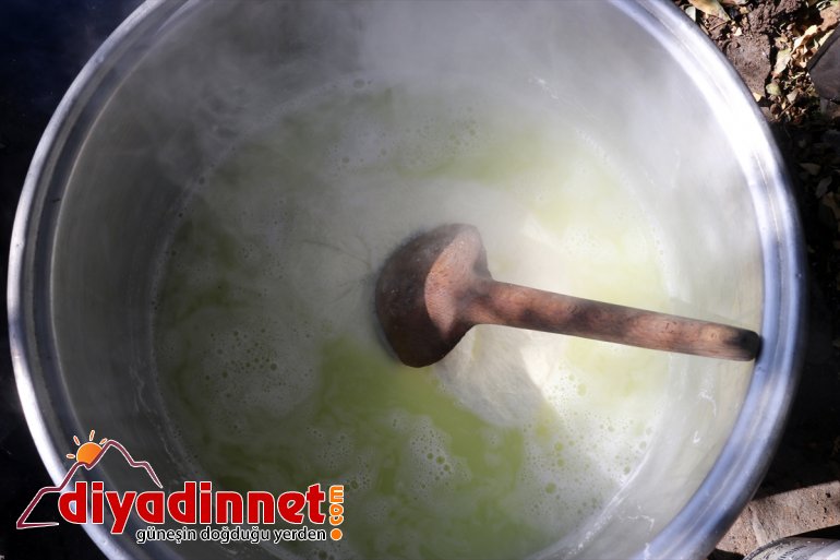 tel kış vazgeçilmezi - Kazanlar peynir AĞRI için yakıldı sofralarının 4