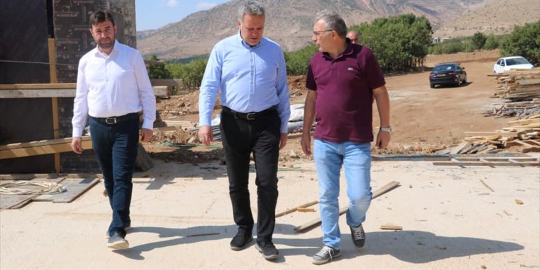 Baskil'de belediye tarafından su deposu yapılıyor