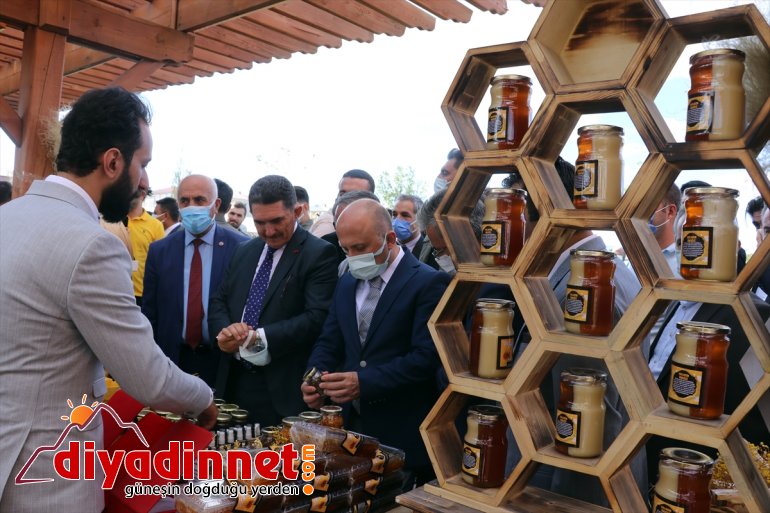 Devlet Bal başladı tanıtıldığı Festivali desteğiyle Ağrı 4. balının yüksek geven üretilen rakımda 8