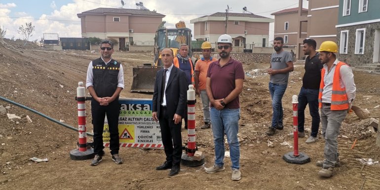 Elazığ'ın Sivrice ilçesinde doğal gaz alt yapı çalışmaları başladı