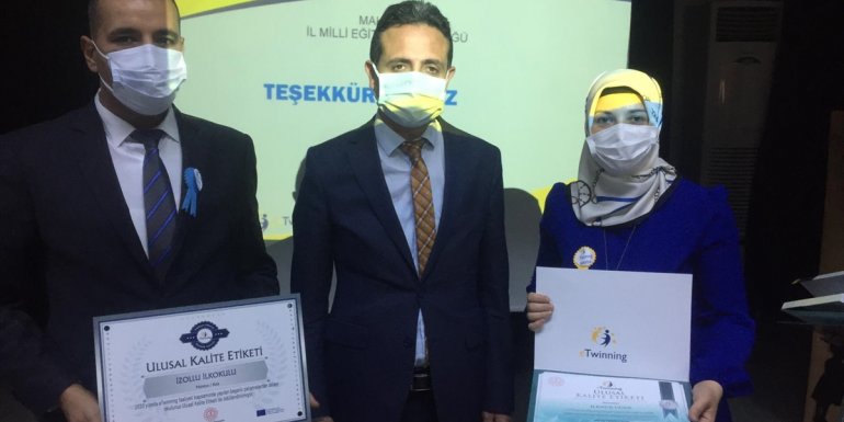 Kale İzollu İlkokulu "e-Twinning Ulusal Kalite Etiketi" ödülü aldı