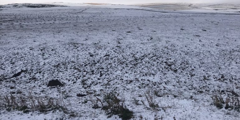 KARS - Mevsimin ilk karı düştü (2)1