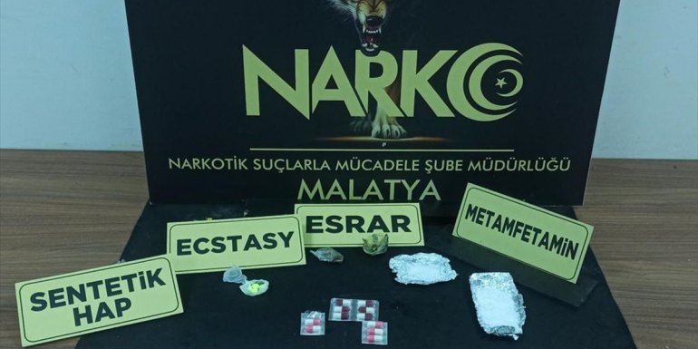 Malatya'da uyuşturucu operasyonunda 3 zanlı tutuklandı