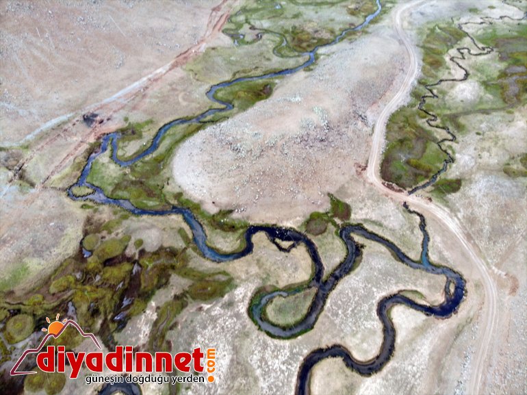 volkanik güzelliği platolarındaki mendereslerde Ağrı