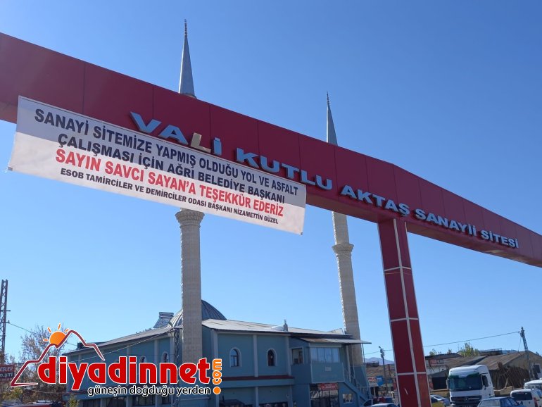 Ağrı sanayi esnafından Başkan Sayan