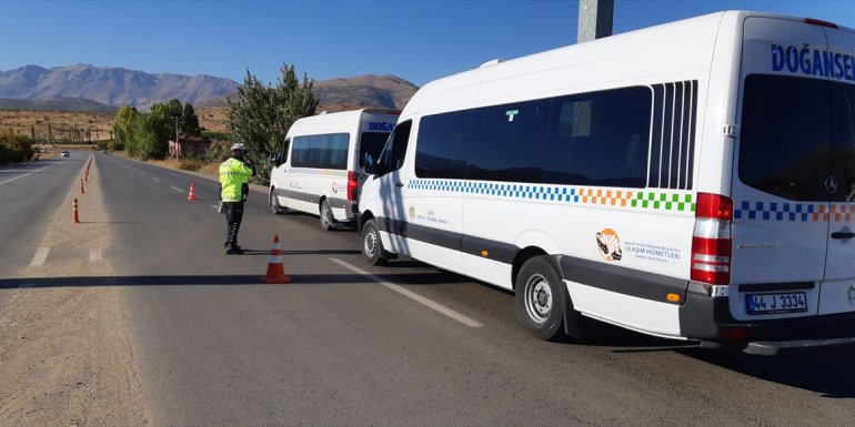 Doğanşehir'de trafik denetimi gerçekleştirildi