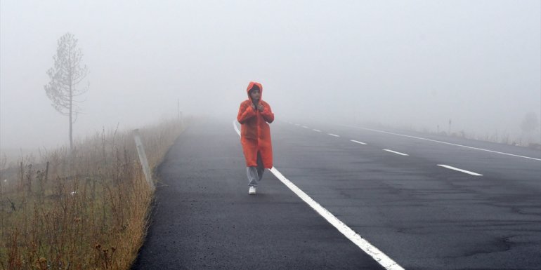 Kars'ta sis etkili oldu