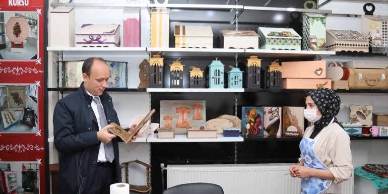 Kaymakam Asım Solak, Aile Destek Merkezini ziyaret etti