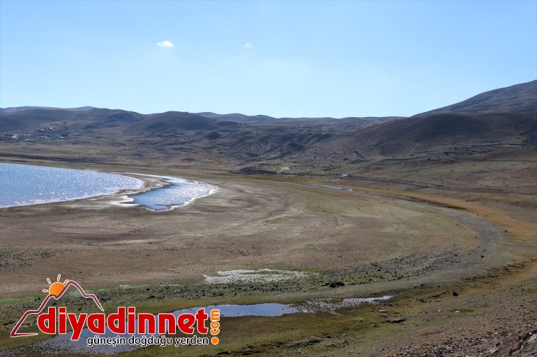 Kuraklık "Ağrı'nın saklı cennet"i Balık Gölü'nü de vurdu