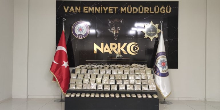 Van'da bir evde 40 kilo 40 gram eroin bulundu