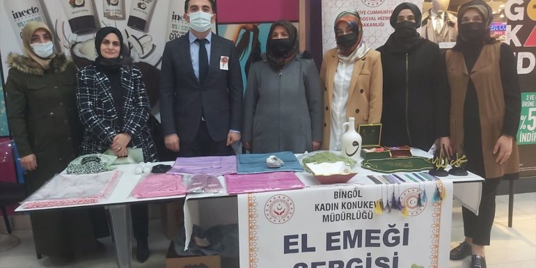 Bingöl'de kadınlar hazırladıkları el emeği ürünleri sergiledi
