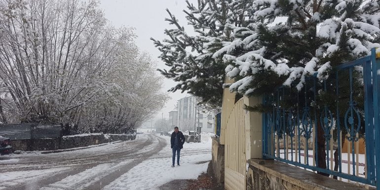 Bingöl'de kar yağışı etkili oldu