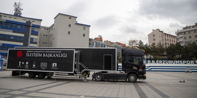 Cumhurbaşkanlığı İletişim Başkanlığı Dijital Tırı Erzurum'da