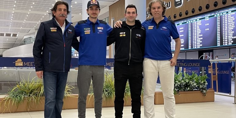 İSTANBUL - Avrupa Ralli Kupası şampiyonu Castrol Ford Team Türkiye ile pilot Ali Türkkan yurda döndü1
