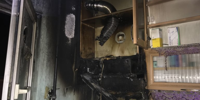 Malatya'da evin mutfağında çıkan yangın söndürüldü