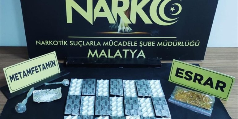 Malatya'da uyuşturucu operasyonunda yakalanan 3 şüpheli tutuklandı