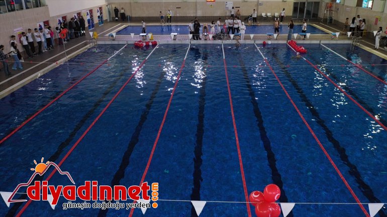 Bedensel engelli atarak AĞRI - havuzda sporcular kulaç etti mücadele 5