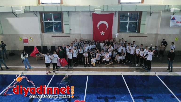 engelli mücadele etti kulaç AĞRI Bedensel havuzda sporcular atarak - 7