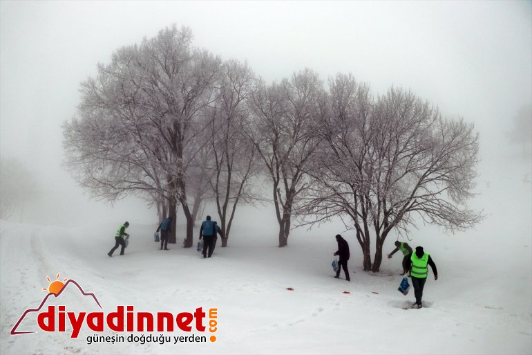 Ağrı'da Beşir Derneği gönüllüleri sokak hayvanlarını unutmadı
