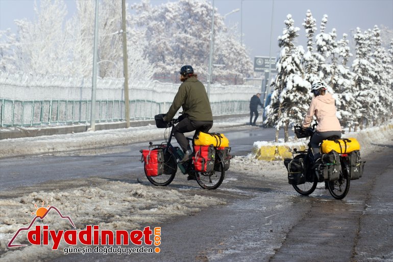 AĞRI bisikletli rotasını 2 çift, Türkiye çıkan yola İsviçre