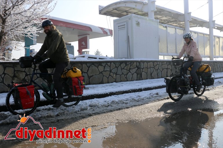 AĞRI ayda - Türkiye tamamladı çift, bisikletli rotasını çıkan İsviçre