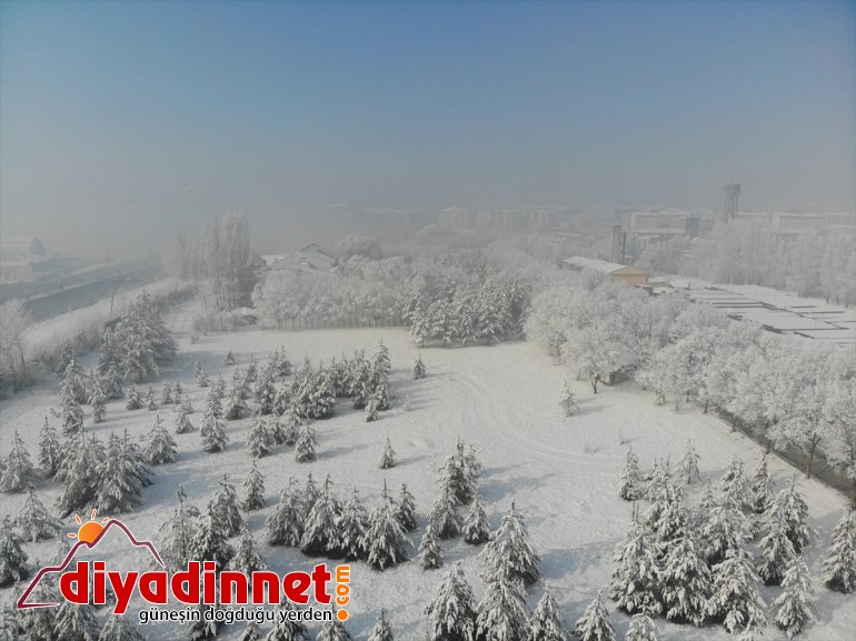 görüntülendi AĞRI ve Ağrı Kar sisle kaplanan ile drone - 6