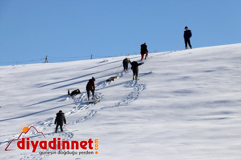 fırsat çocuklar AĞRI Okul kızaklarla kayarak - bilen eğlendi tatilini 4