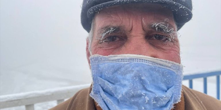 Ağrı'da gece sıcaklık sıfırın altında 27 derece ölçüldü