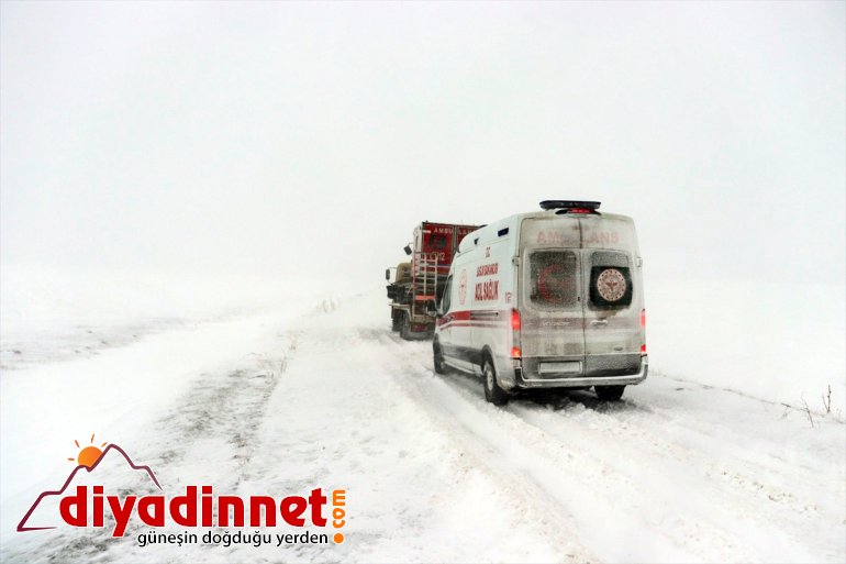 ekipler yetişti kardan kapanan - yardımına yaşlı Yolu AĞRI köydeki hastanın 6