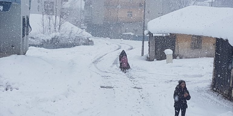 Bingöl'de iki ilçede kar nedeniyle eğitime bir gün ara verildi