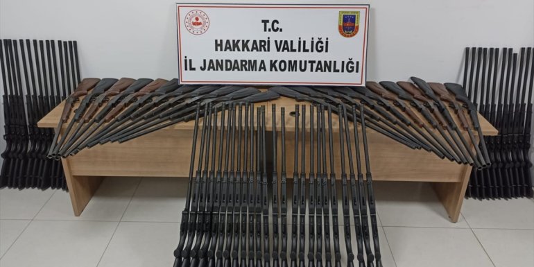 Hakkari'de 71 av tüfeği ele geçirildi