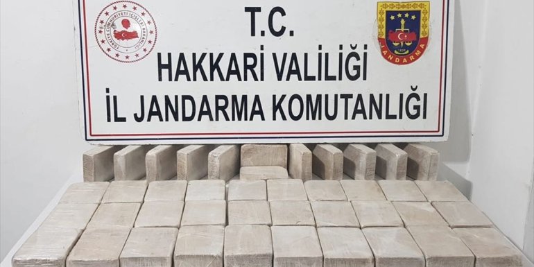 Hakkari kırsalında 44 kilogram eroin ele geçirildi