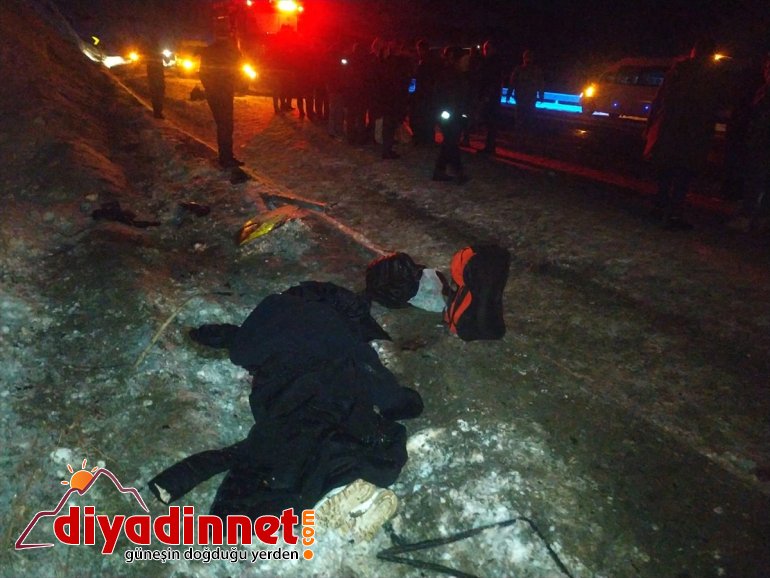 yolcu Kars-Erzurum devrildi kara otobüsü yolunda 2