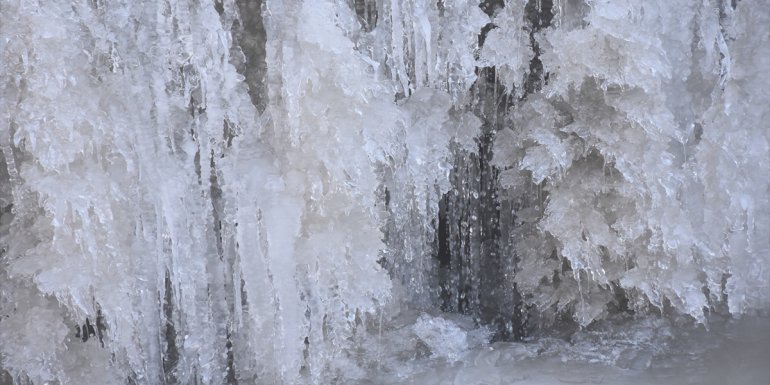 KARS - Soğuk hava ve kızak keyfi1