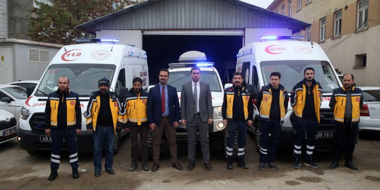 En çok kar yağan illerden Muş'ta 112 ekipleri kış hazırlıklarını tamamladı