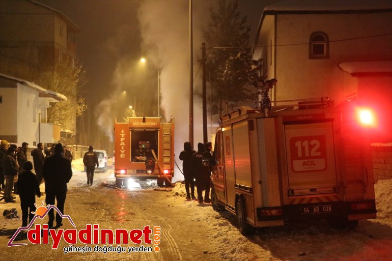 kazan yangın çıkan Caminin AĞRI 3 saatte - dairesinde söndürüldü 4