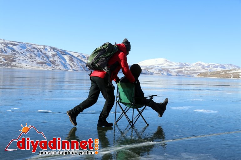 saklı Gölü dondu güzelliği Doğu AĞRI - tamamen Anadolu