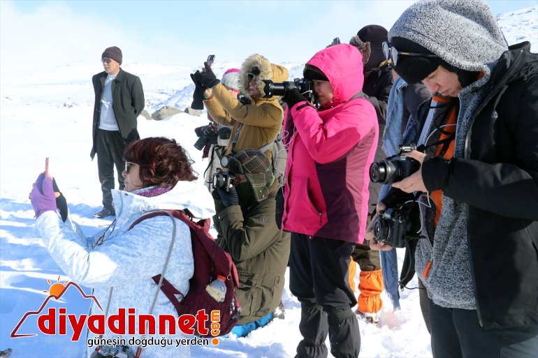 Eskimo usulü balık avını görüntülemek için Ağrı'ya geliyorlar