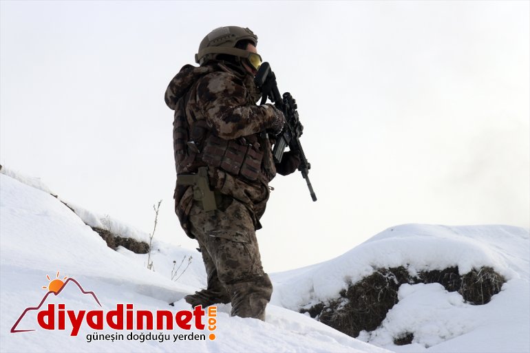 AĞRI kar Terörle göreve mücadelenin - kahramanları da hazır dondurucu soğukta ve 1