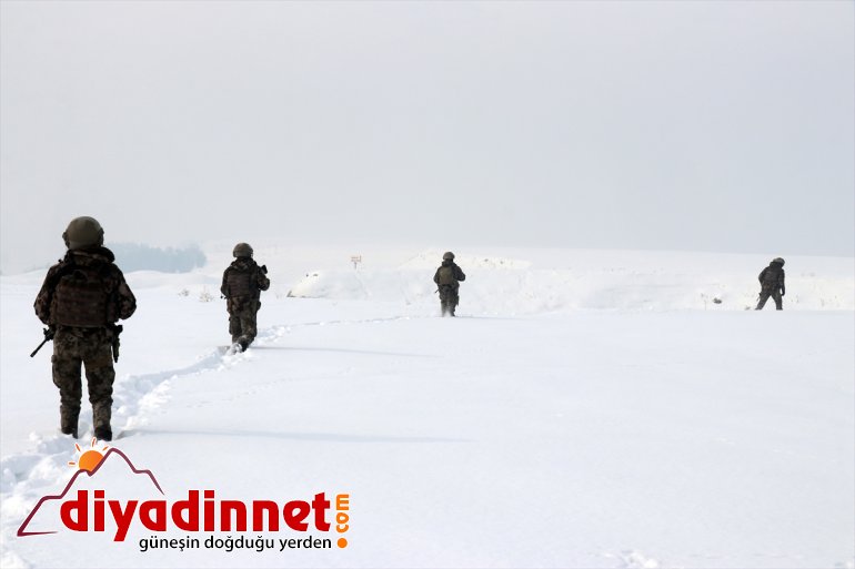 göreve mücadelenin hazır kahramanları - Terörle AĞRI ve dondurucu soğukta kar da 7