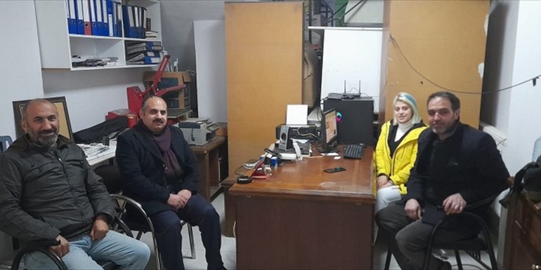 AK Parti İlçe Başkanı Deniz, gazetecileri ziyaret etti